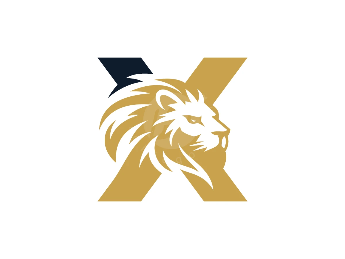 Lion X Elite Monogram Logo - Animal Logo design by ShamsStudio for sale on Highlogo