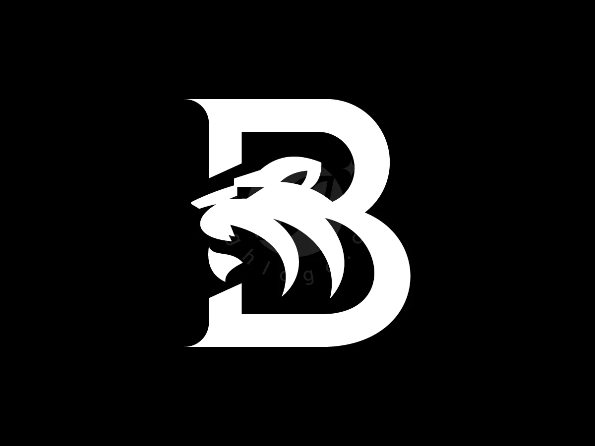 Bold Lion Letter B Monogram Logo - Animal Logo design by ShamsStudio for sale on Highlogo
