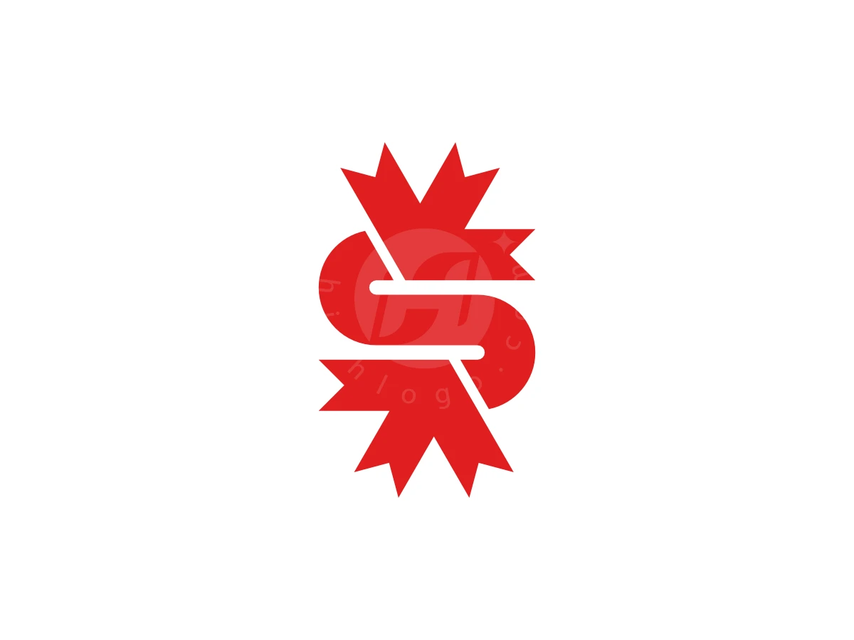 Modern Letter S And Maple Leaf Logo - preview 1