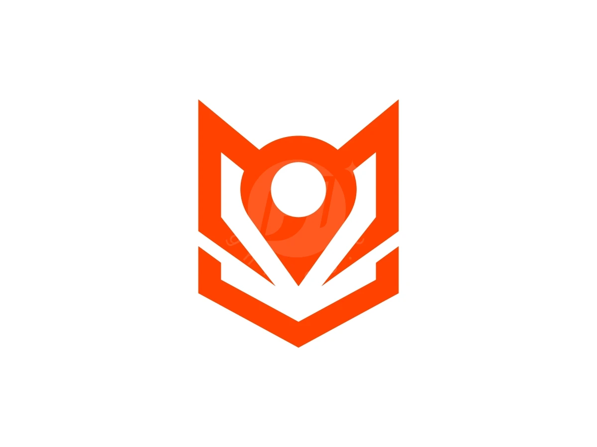 Simple Fox Pin Head Logo - Abstract Logo design by Nanfast for sale on Highlogo