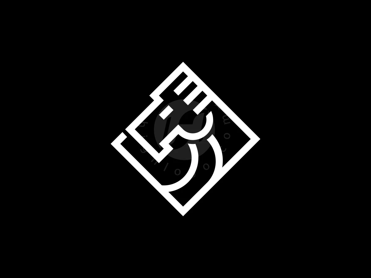 Modern Square Line Horse Logo - Technology Logo design by Nanfast for sale on Highlogo