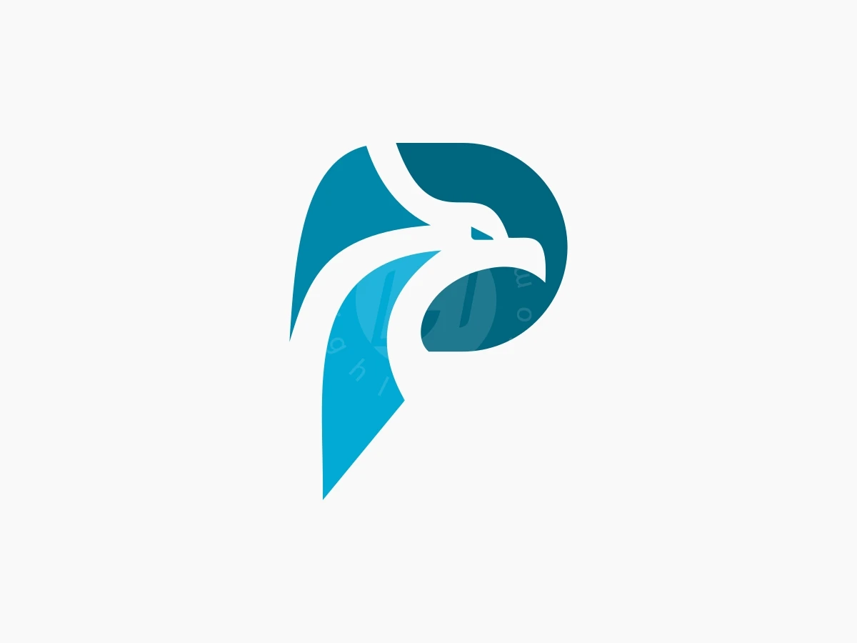 Modern Letter P Eagle Logo - Technology Logo design by Nanfast for sale on Highlogo