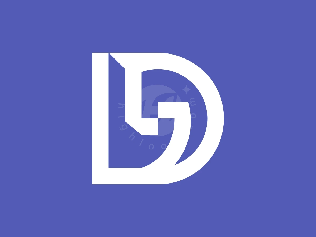 Modern Letter D Horse Logo - preview 1