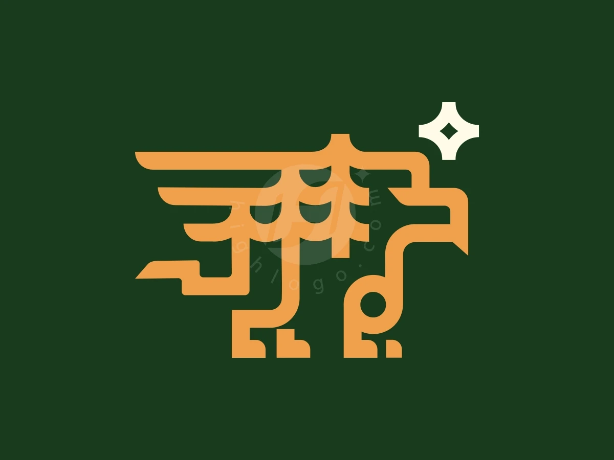 Abstract Griffin Pine Logo - preview 1