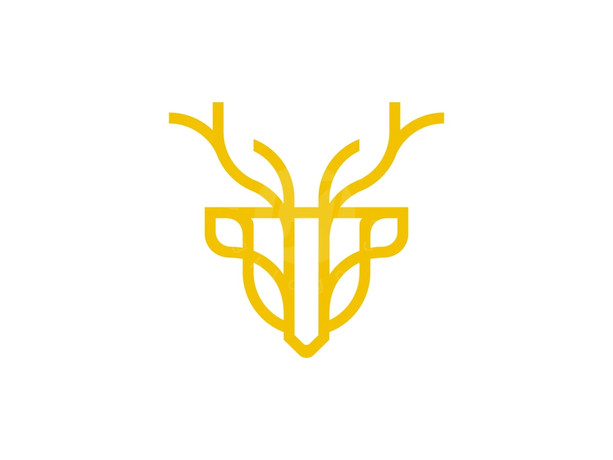 Simple Shield Deer Head Logo - Animal Logo design by Nanfast for sale on Highlogo