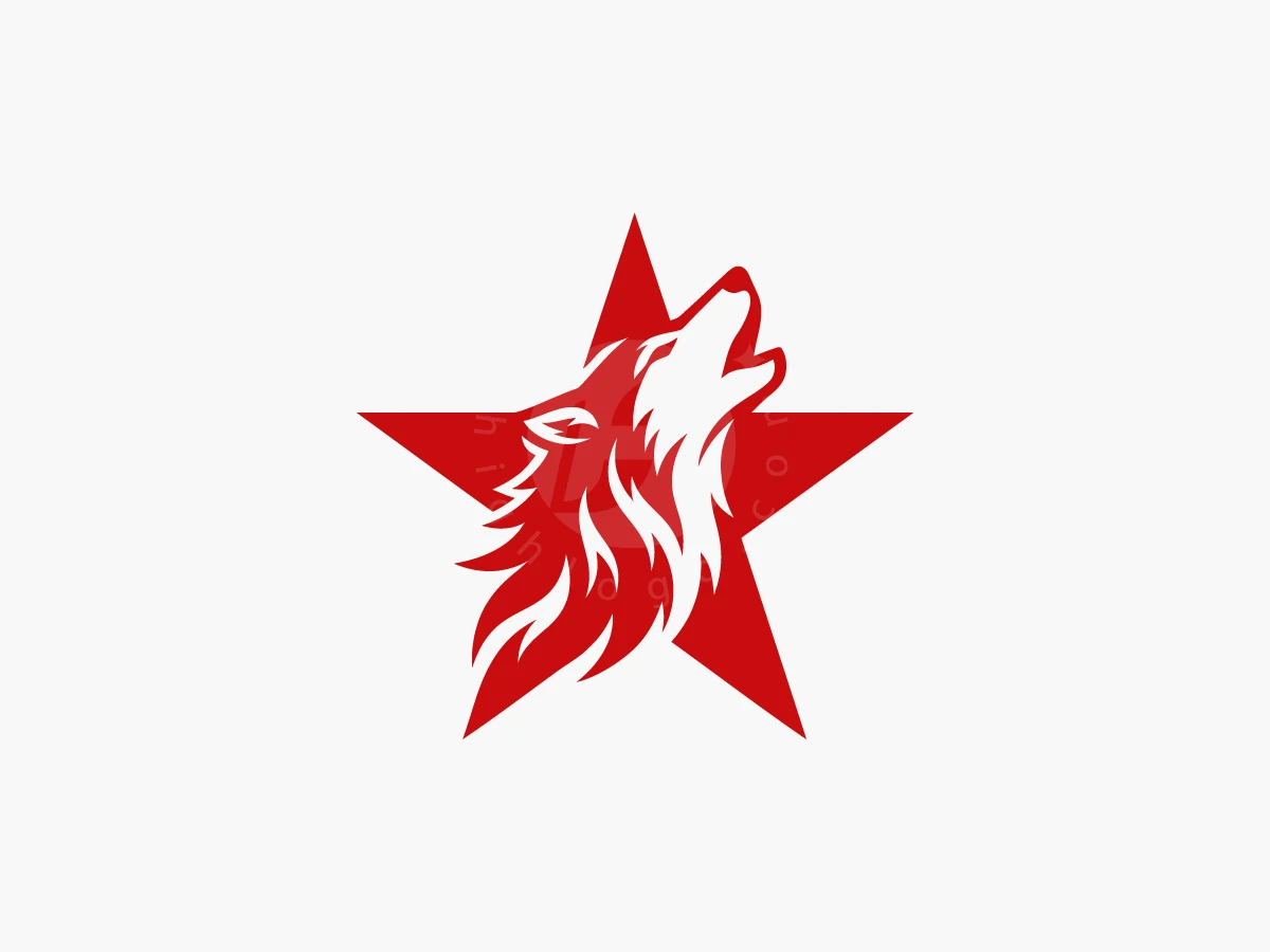 Wolf Star Logo - Animal Logo design by luckyar for sale on Highlogo