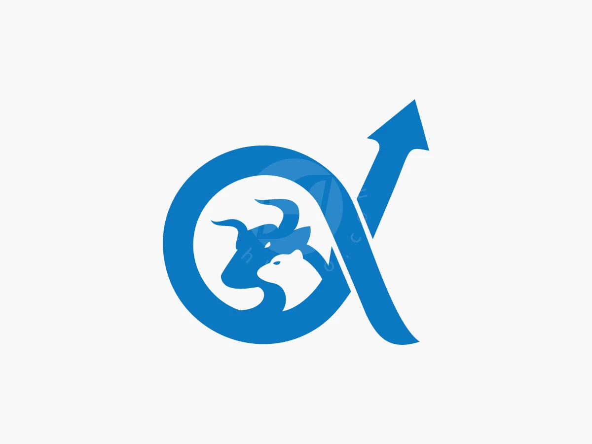 Alpha Bull And Bear Logo - Financial Logo design by luckyar for sale on Highlogo