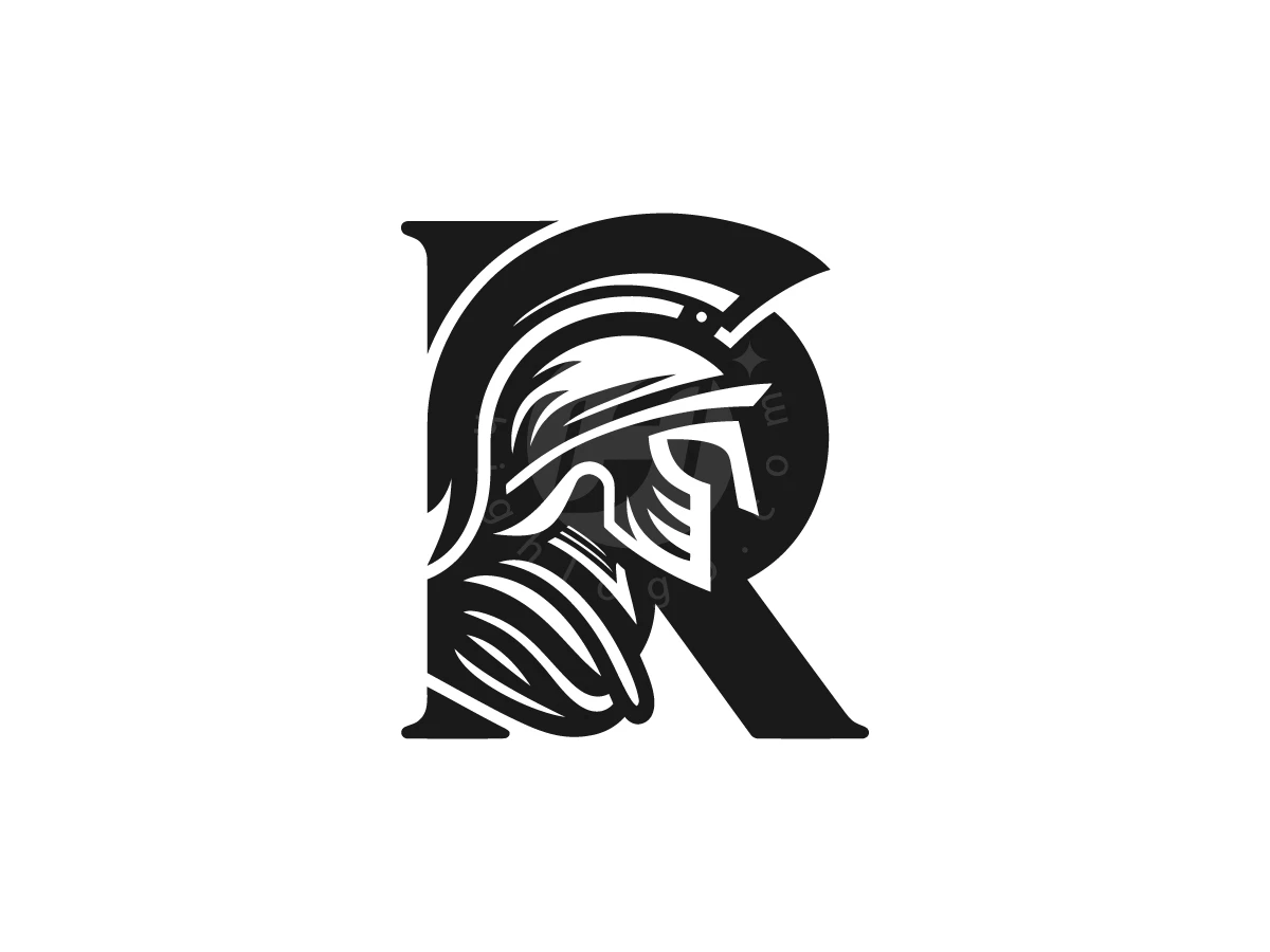 Letter R Spartan Warrior Logo - Logo Logo design by luckyar for sale on Highlogo