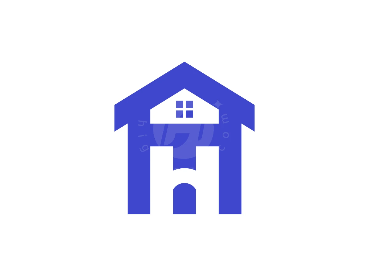 Letter AH House Monogram Logo - Real Estate Logo design by luckyar for sale on Highlogo