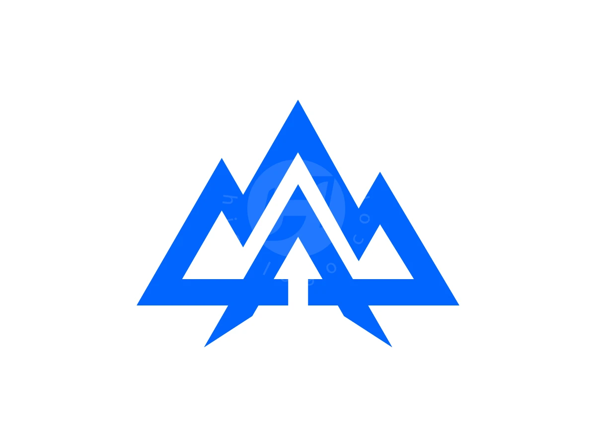 Letter A Mountain Range Up Arrow Logo - Abstract Logo design by luckyar for sale on Highlogo