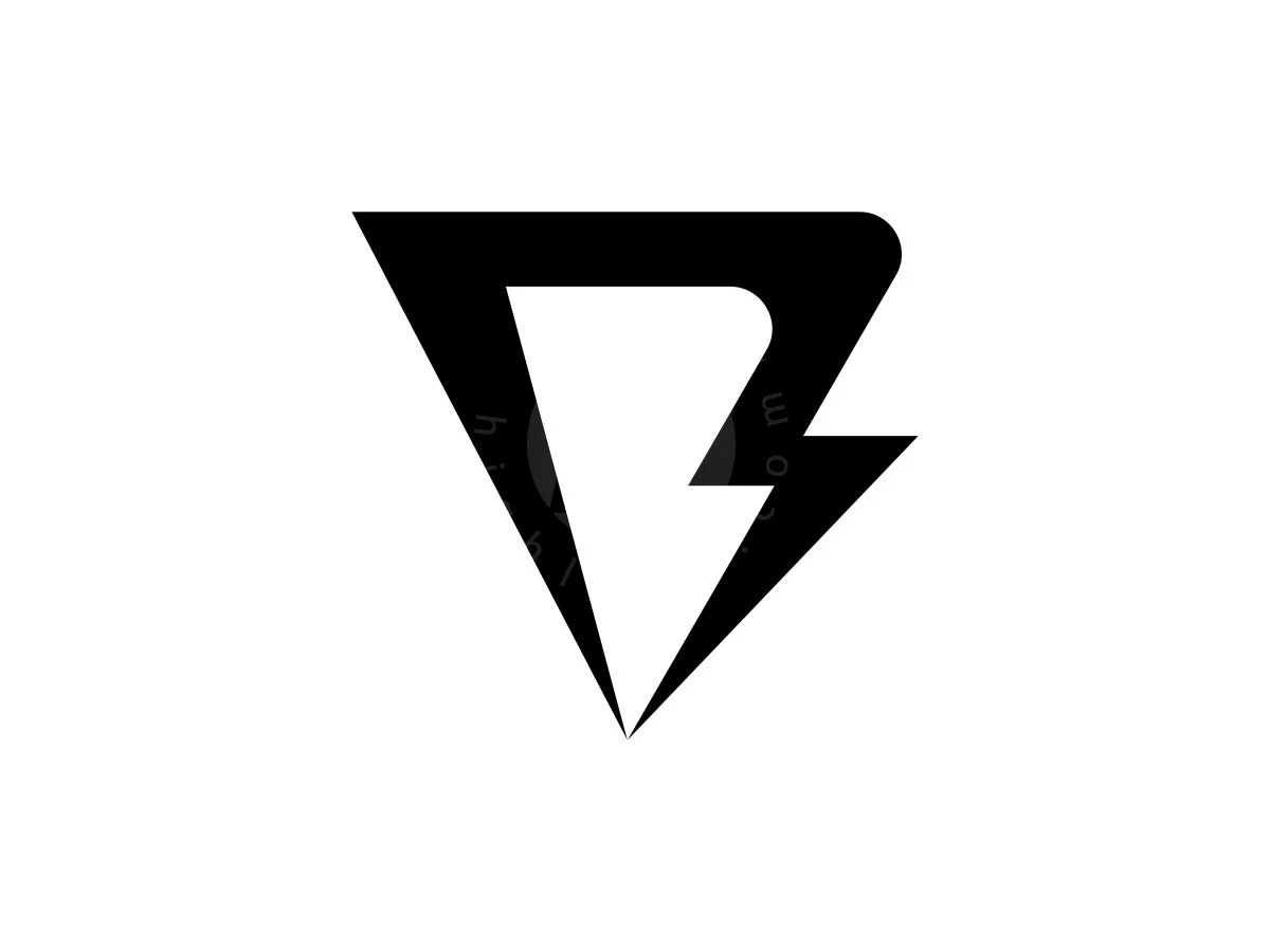 Futuristic Letter B Volt Logo - preview 1