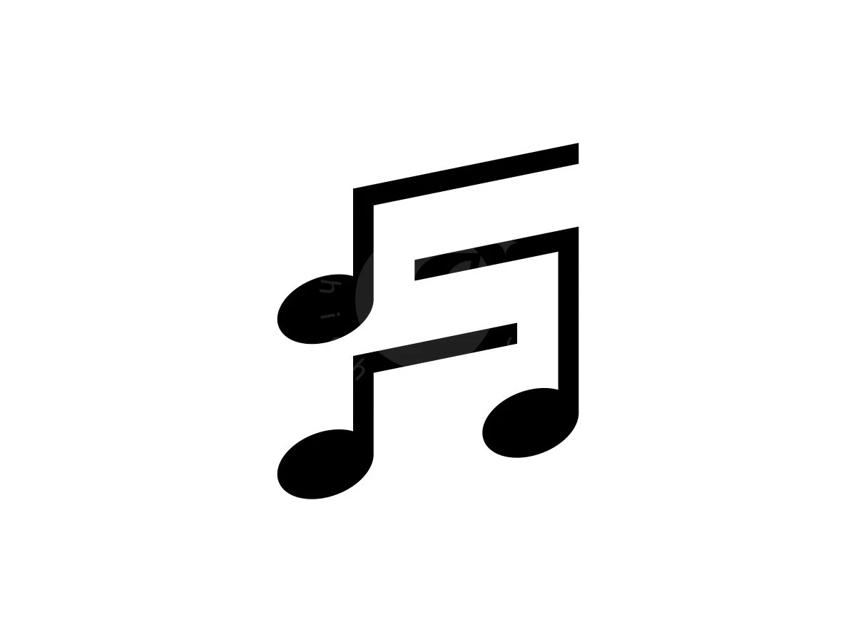 Futuristic Letter S Music Note Logo - Negative space Logo design by ignatius bimo for sale on Highlogo