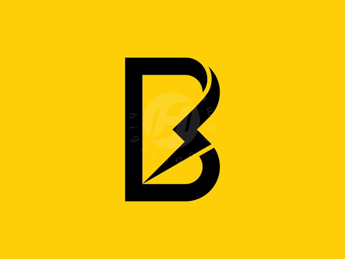 Futuristic Letter B Thunder Logo - Technology Logo design by ignatius bimo for sale on Highlogo
