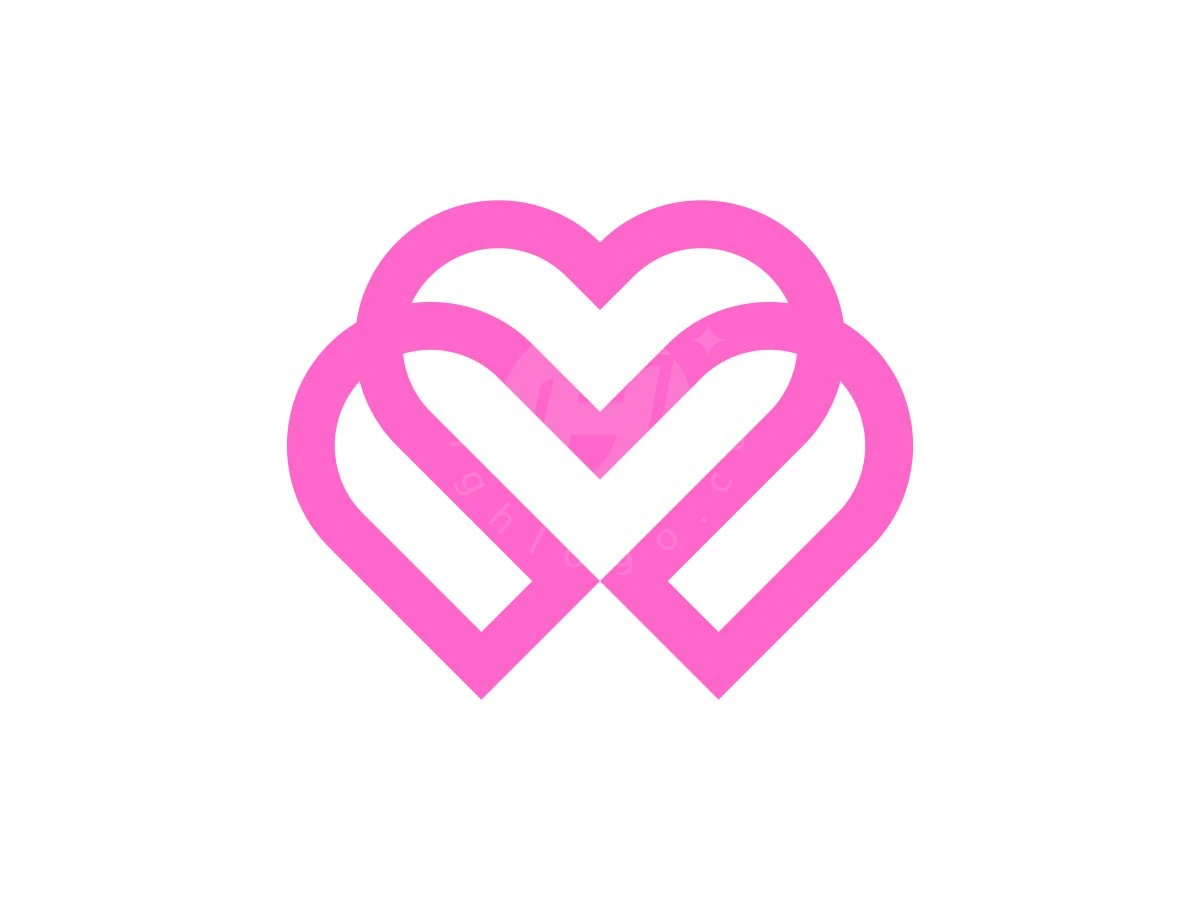Geometric Letter M Heart Logo - Fashion Logo design by ignatius bimo for sale on Highlogo