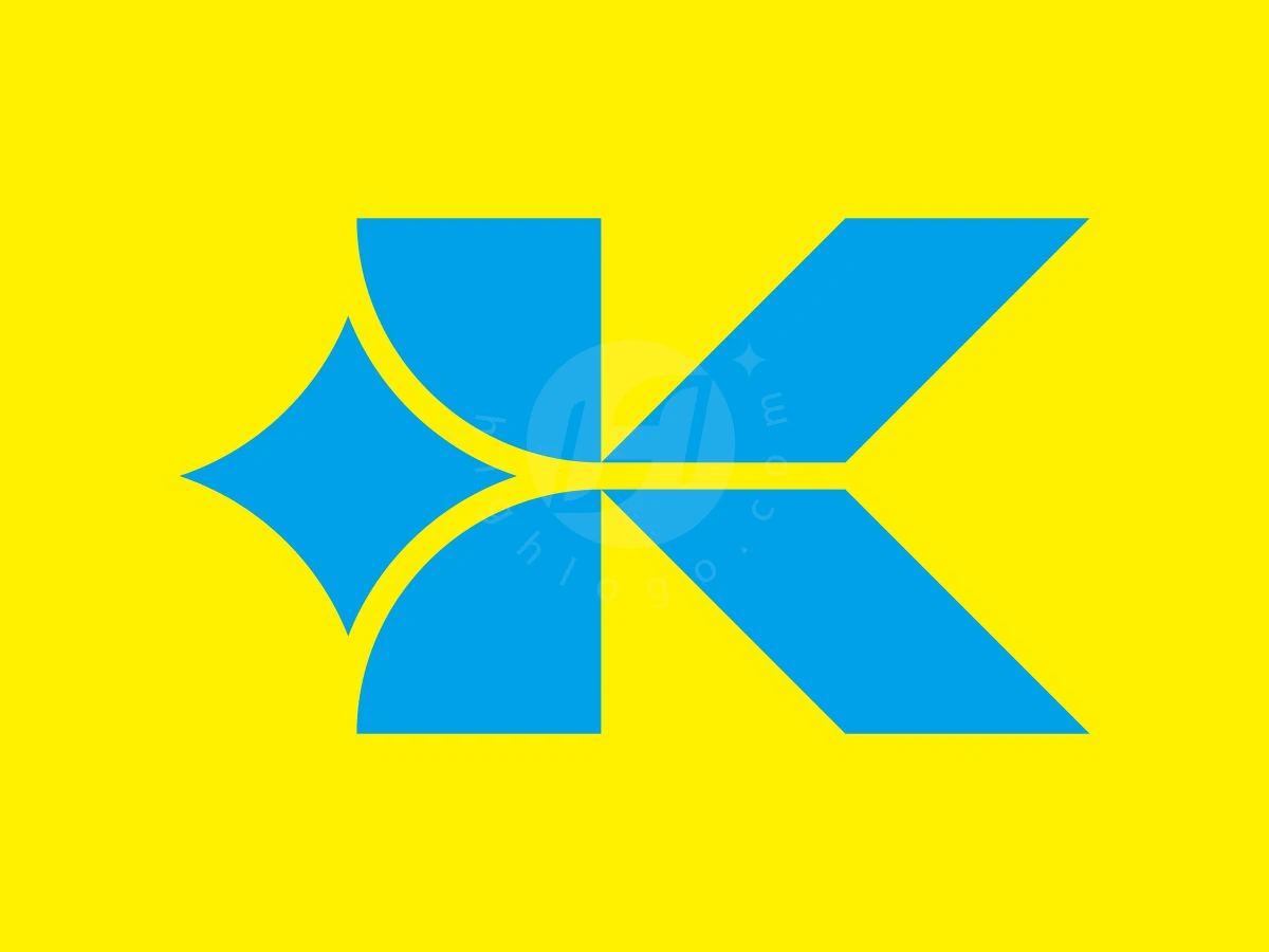 Futuristic Letter K Spark Logo - preview 1