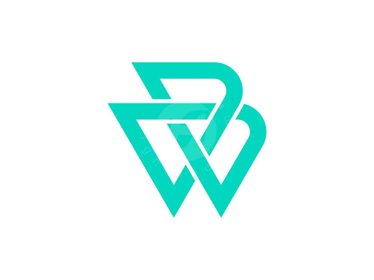Geometric WB Or BW Monogram Logo - Technology Logo design by ignatius bimo for sale on Highlogo