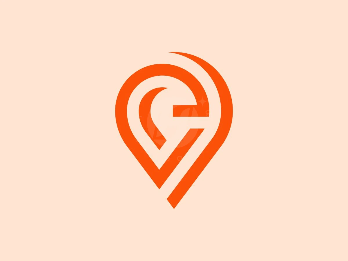 Letter E Pin Map Geometric Logo - Travel Logo design by ignatius bimo for sale on Highlogo