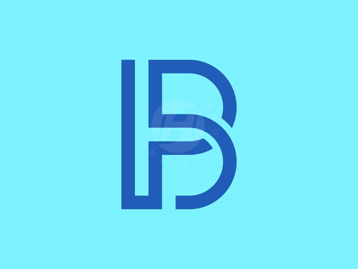 Futuristic Abstract BP Or PB Letter Logo - preview 1